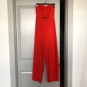 Free People Orange/Red Jumpsuit